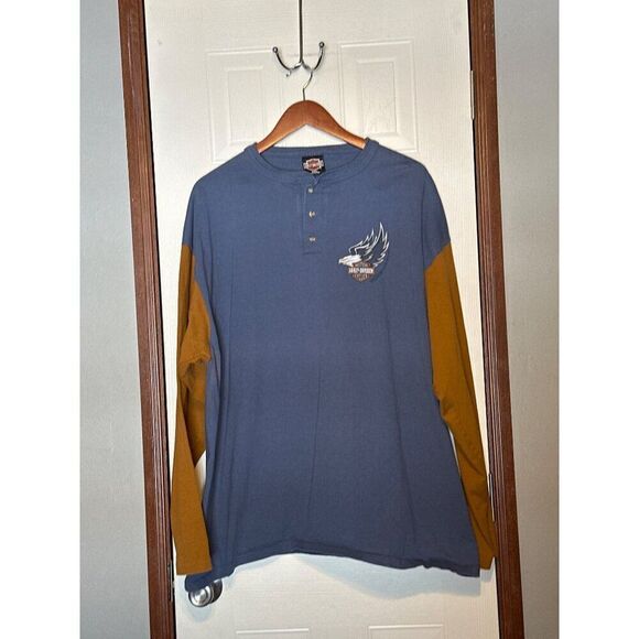 Harley-Davidson Barnett El Paso, TX Rules The Road Long Sleeve Shirt Size 2XL - Picture 2 of 12